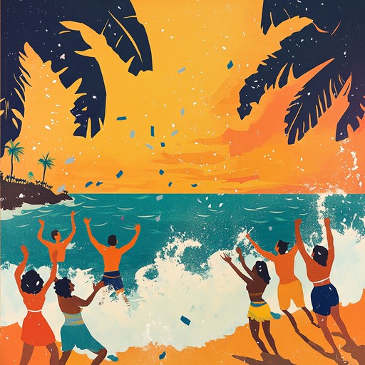 Pulsating reggaeton rhythms and melodic hooks create an exhilarating atmosphere, transporting listeners to a vivacious beach party at sunset. The lively instrumental track is a perfect backdrop for dancing and reveling in carefree summer moments, making every gathering unforgettable.