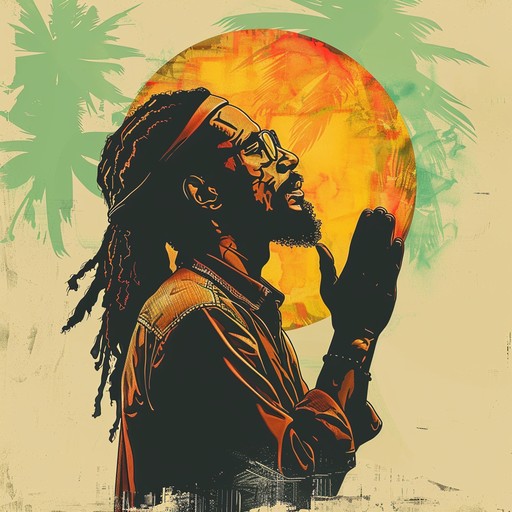 A slow, meditative reggae track featuring a prominent bassline, gentle guitar strumming, and subtle percussion. The song evokes a sense of inner peace, spiritual connection, and gratitude for life's blessings.