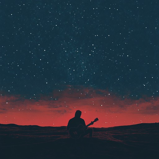 This piece captures the essence of a lonely journey through an ethereal dreamscape, featuring haunting guitar riffs and reverberating melodies, offering a profound sense of introspection and wistful longing. The instrumental mix creates a deep, immersive experience, evoking images of a surreal, psychedelic world shrouded in melancholic beauty.