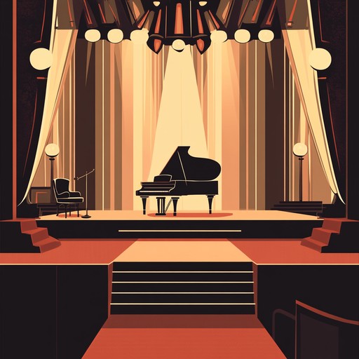 An upbeat instrumental that immerses listeners in the lively atmosphere of a vintage cabaret, with spirited piano and jazzy rhythms reminiscent of the roaring twenties