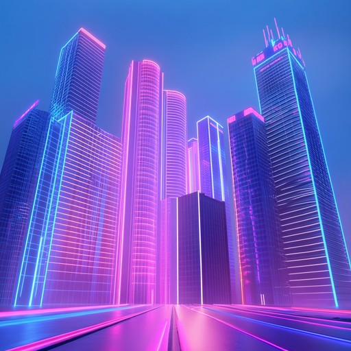 Immerse yourself in a neon lit dystopian future where pulsating synths and driving beats paint a vibrant picture of a sprawling cyberpunk cityscape. Every note pulses with the energy of the streets, bustling with life and technology. This track will take you on a journey through gleaming skyscrapers and shadowy alleys, filled with electric tensions and neon colors.