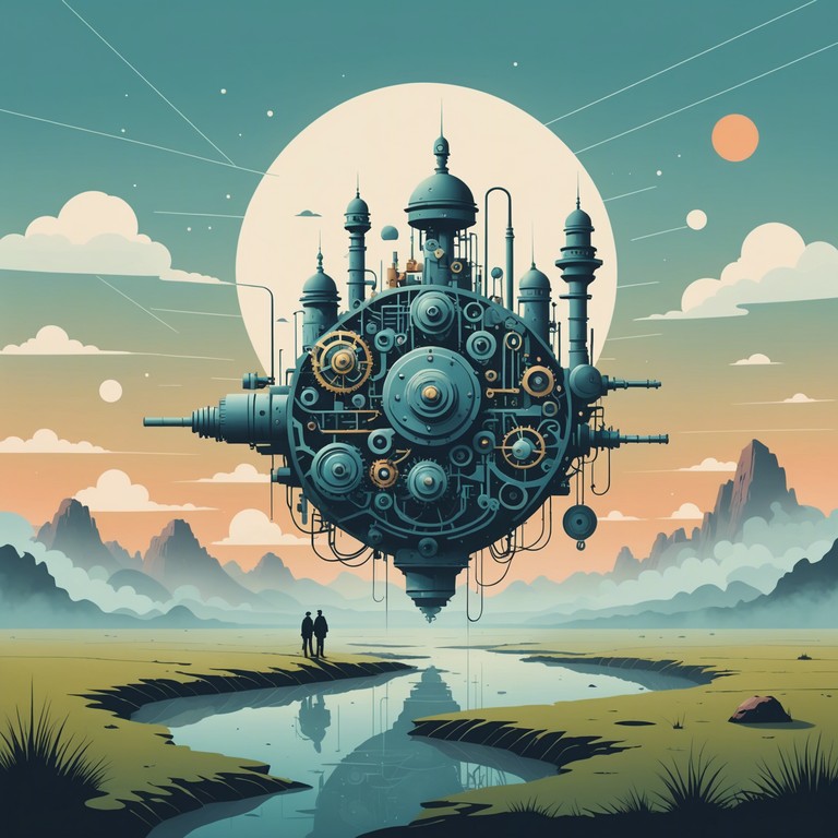 Echoes in the machine offers an auditory journey where ethereal dreamscapes fuse with the harsh realities of industrial sound, enveloping the listener in a dual themed universe where soft melody contrasts with stark, mechanical noises.