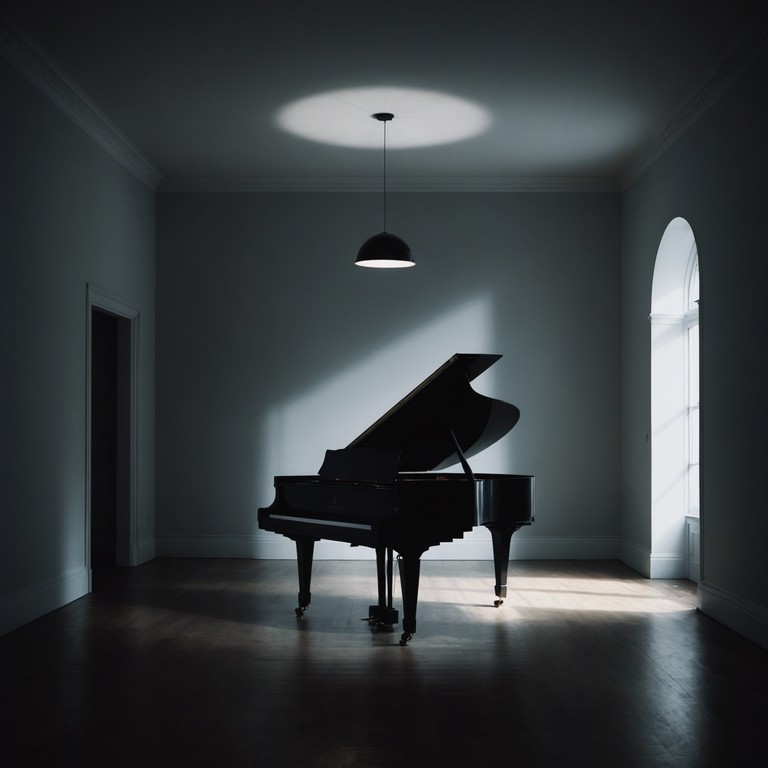 A single piano emits sparse, deliberate notes creating a contemplative atmosphere, evoking scenes of solitude and introspection. Less is more in this minimalistic rendition, where every pause and resonance is as significant as the notes played. The sonic environment suggests a peaceful, stark landscape, inviting listeners to reflect and find confidence in simplicity.