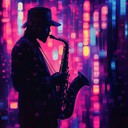 urban beats with soulful saxophone melodies for cityscapes