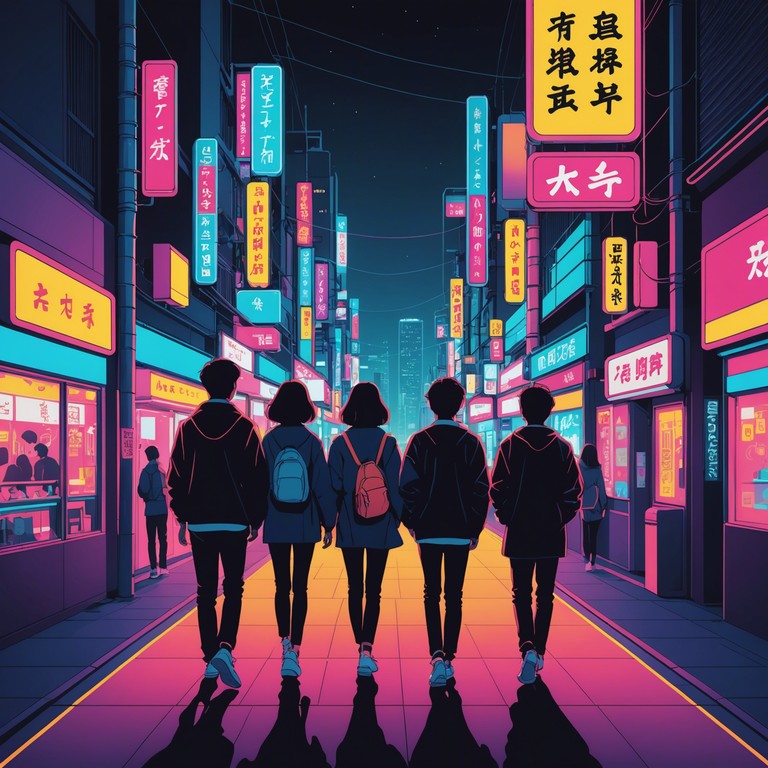 A playful and uplifting track that encapsulates the lighthearted and whimsical essence of tokyo through a modern j pop lens. Features bubbly melodies that evoke the bustling yet magical atmosphere of the city, capturing the joyful spirit of urban exploration and youthful adventures.