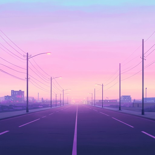 An instrumental chillwave track featuring layered synth textures that evoke a serene journey through a city at dawn, blending soothing melodies with subtle ambient noises to create an intriguing atmospheric soundscape.