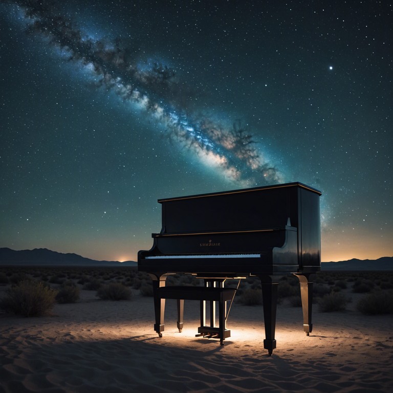 Experience a serene journey through soft, melodic piano tunes under a canopy of stars, perfect for reflection and inner peace.