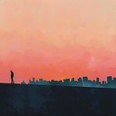 upbeat rhythms with reflective undertone; shimmering synths and driving beat.