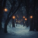 an instrumental blend of festive melodies with darkwave beats.