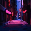 a brooding instrumental funk house track echoing urban night moods