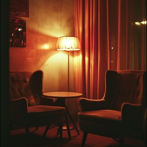 An ethereal atmosphere perfect for introspective late night moments in a dimly lit lounge. Rich, velvety instrumentals create a lush, contemplative ambiance, allowing listeners to unwind and reflect in tranquility.