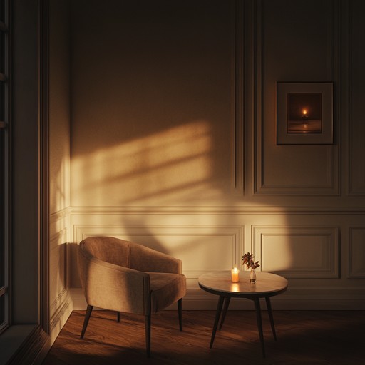 A nostalgic piano piece, entwined with whispers and the glow of flickering candlelight, crafting a tender and intimate atmosphere. Perfect for evoking memories of romantic, serene evenings in a cozy lounge.