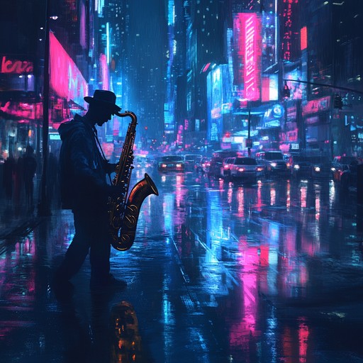 An instrumental soul phonk song with atmospheric beats and urban jazz, featuring nostalgic synth lines and smooth saxophone, perfect for a reflective late night city atmosphere