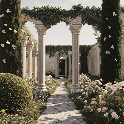 This composition blends elegant harpsichord melodies with soothing pastoral harmonies, invoking the peacefulness of a historic garden in full bloom. The intricate yet gentle phrasing captures the essence of baroque sophistication while providing a relaxing auditory experience perfect for unwinding. Close your eyes and imagine walking through a baroque era garden, the air filled with the scent of flowers, the gentle hum of nature complementing the music. Enjoy a momentary escape to a serene, bygone era.