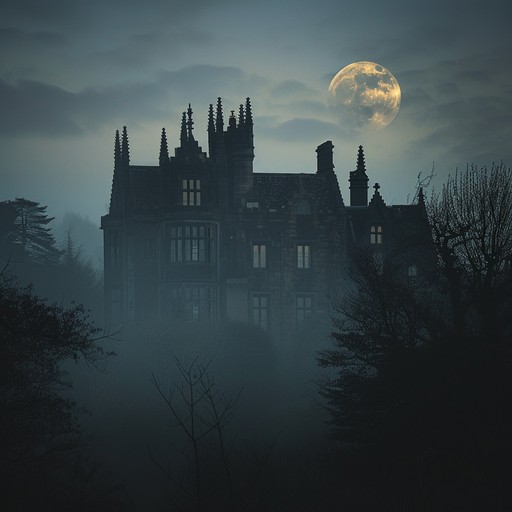 This instrumental captures the essence of a desolate, haunted gothic manor with deep, brooding melodies and eerie soundscapes. The prevailing shadow laden ambiance intertwines with haunting echoes to create a chilling yet captivating atmosphere. Subtle, unnerving crescendos build towards an enigmatic climax, leaving listeners enveloped in an aura of mystery and dread.