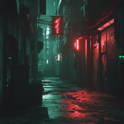 An atmospheric dive into a neon lit metropolis, filled with sinister synth lines, thumping rhythms, and shadowy undertones. Ideal for creating an immersive sense of a future world where secrets lurk in every shadow