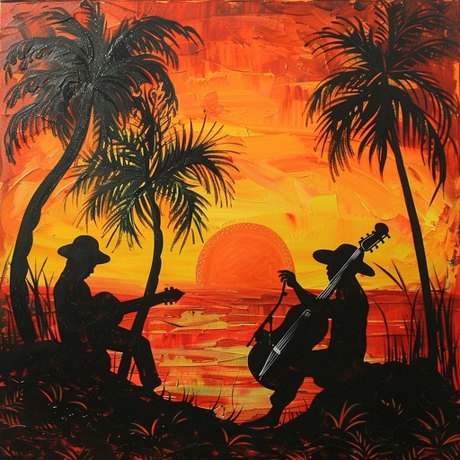 Picture the warm glow of a setting sun with the rhythmic beats of samba infused with the smooth undertones of jazz, creating a magical evening ambiance. The composition captures the essence of a festive latin evening, complete with intricate percussion and soulful melodies that speak to the heart of any listener.