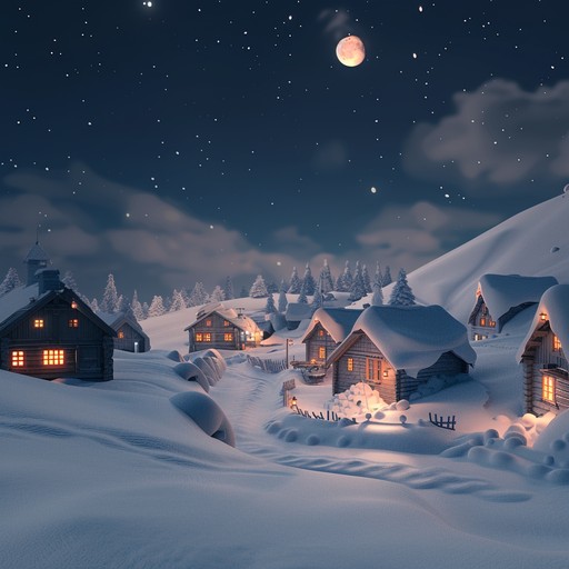 This song's delicate piano and soft orchestral layers evoke a dreamy winter holiday atmosphere, bringing warmth and wonder to snowy nights under the stars