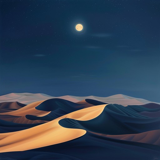 A vivid soundscape, enveloping the listener in the heat and mystery of a midnight desert. An interplay of sensuous melodies and ambient textures grounded by the exotic rhythms of the oud, invoking an enigmatic, alluring atmosphere. Each note weaves the essence of nocturnal desert beauty, drawing from both ancient and contemporary musical traditions.