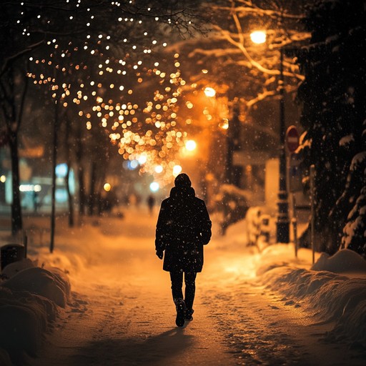 A reflective song capturing the essence of a solitary winter night, evoking memories and emotions tied to holidays spent alone. The slow, mournful melody gently drifts like falling snow, creating a nostalgic and introspective atmosphere.