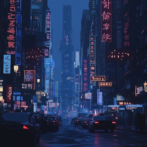 Dive into a world of mysterious urban landscapes with a dark, atmospheric chillwave track. Echoing synthesizers, deep basslines, and haunting melodies create an edgy, introspective vibe perfect for nighttime city strolls.