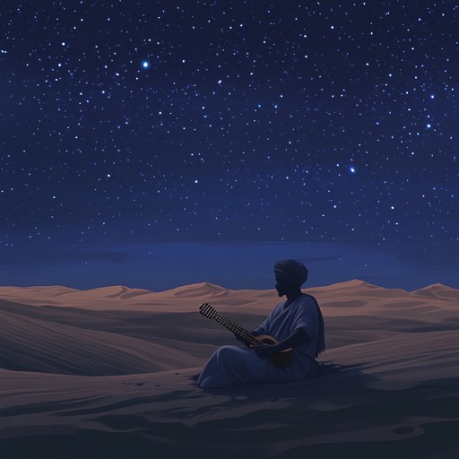 A soothing instrumental piece featuring the kora, evoking the vastness of the sahara desert. The melodies flow like shifting sands, carrying listeners through a mystical journey of reflection and serenity.