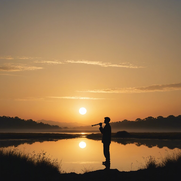 This invigorating composition captures the playful and unpredictable nature of a capriccio, using the whimsical tones of a solo flute to portray the serene yet invigorating moments of dawn. The pieces pivots effortlessly between lively bursts and serene pauses, emulating the dynamic and ever changing morning air.