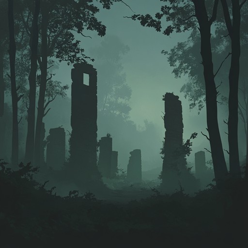 A haunting orchestral composition that leads listeners through mist shrouded forests and ancient ruins, evoking feelings of mystery, nostalgia, and the supernatural. The piece features sweeping strings, ominous brass, and ethereal woodwinds, painting a sonic landscape of a forgotten world where shadows whisper secrets.