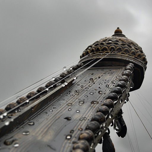 An instrumental piece featuring serene sitar harmonies against the soothing sound of monsoon rain. Evokes a sense of reflection and calm, inviting listeners to journey inward.