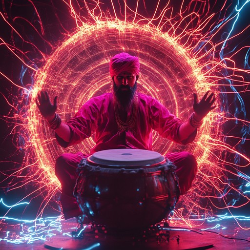 An electrifying track that merges traditional dhol rhythms with fierce electronic pulses, creating a rebellious, high energy soundscape perfect for intense moments.