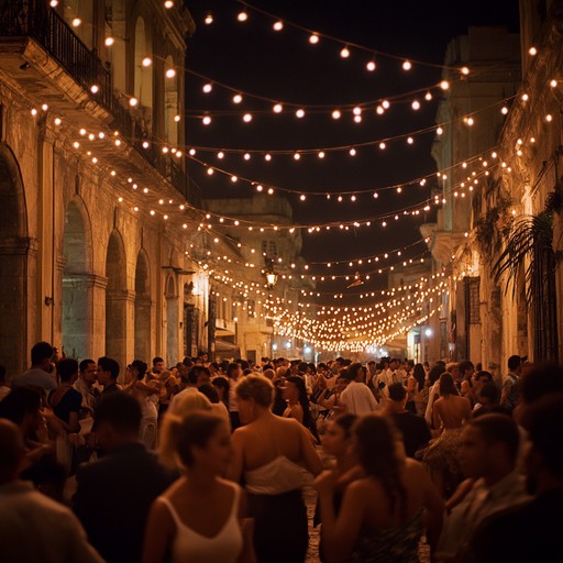 As the sun sets over havana, the rhythmic claves set the pace for a dance filled night where salsa's rich heritage comes alive through pulsating beats and compelling melodies. The soundscape is infused with a feeling of nostalgia and continuity, celebrating the vibrant spirit of cuban street dance culture.