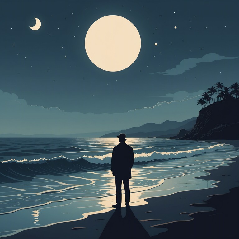 Imagine a reggae track that transports the listener to a moonlit beach where the shadows play tricks on the mind, enhanced by a soft steel drum melody creating a mysterious and eerie atmosphere.