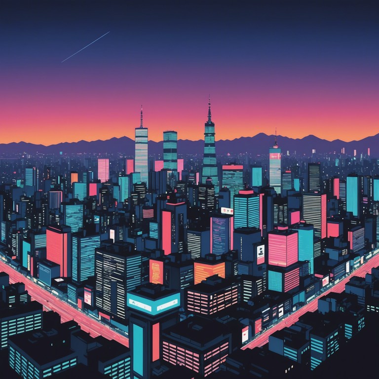 A sonic exploration of a night in tokyo, featuring unstoppable rhythms and heart pounding electronic melodies that dive deep into the city's vibrant and dynamic life.