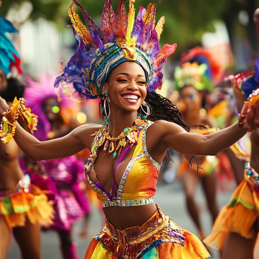 Immerse yourself in the exotic carnival spirit with this vibrant samba track, characterized by rhythmic beats and infectious energy. The exotic melodies and percussion create an atmosphere of celebration and escapism, transporting you to the heart of a lively carnival.