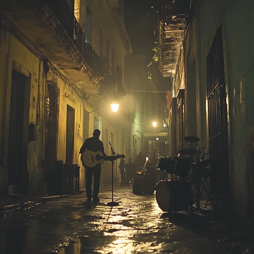 An instrumental track that intertwines traditional afro cuban percussion with spectral harmonies, creating a haunting soundscape that evokes the eerie ambiance of cuban folklore and ghost stories whispered under the moonlit sky.