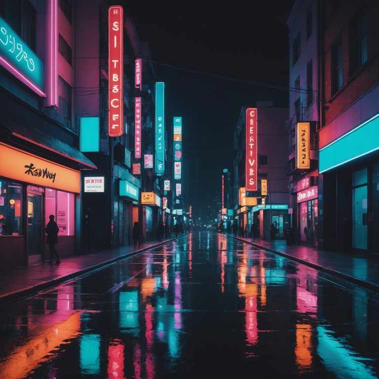 This track evokes a vibrant fantasy cityscape at night, fully driven by melodic yet punchy synth lines complemented by rhythmic edm beats that urge one to dance and feel. The music seamlessly blends retrosynth and modern edm elements, the upbeat dynamics reflecting the endless energy of a nighttime urban adventure.