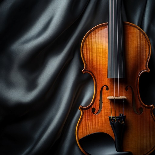 This piece uses the tender caress of a solo violin to weave a rich tapestry of sultry, seductive classical music. The composition gradually builds tension, layered with lush orchestral strings, to evoke a sense of romantic longing and intimate connection. It encapsulates the essence of passion and allure within its sophisticated and enchanting melodies