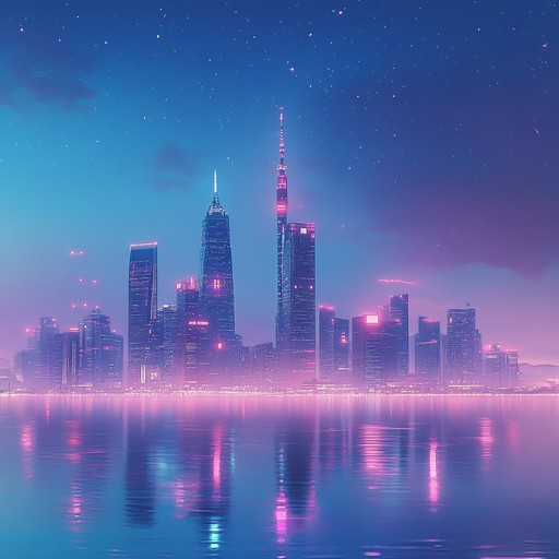 An ambient synthwave piece that paints a serene picture of a city bathed in neon lights at night, featuring mellow synths and soft beats that induce relaxation and a sense of dreamy nostalgia.