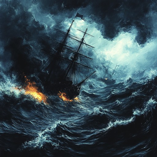 An epic symphony echoing the defiance and courage of russian sailors. This dramatic orchestral piece, led by triumphant trumpets, rumbles with intensity like a fierce ocean storm, capturing the essence of maritime rebellion and unity against the odds.