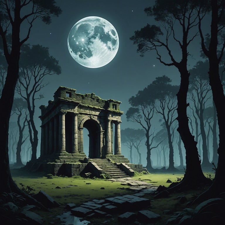 Imagine wandering through a forgotten sacred site, where the air vibrates with mysterious, ethereal sounds that fill the space with an ancient wisdom. Each note resonates through the ruins, wrapping the listener in layers of mystical soundscapes.