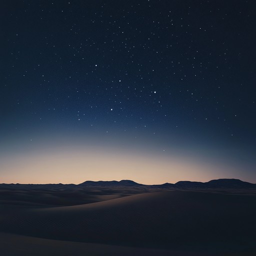 This composition provides a captivating audio experience simulating a night time desert drive, with a blending of rhythms and melodies that reflect the mysteries and the solitude of the desert.