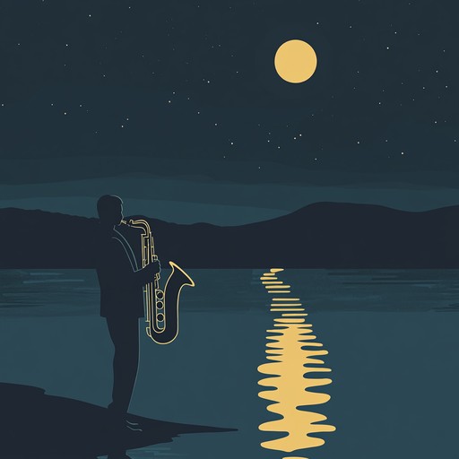 This soft jazz piece paints a serene picture perfect for an introspective midnight walk, capturing the essence of tranquility and gentle introspection