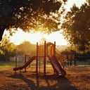 calming melodies reminding of joyful yet wistful playground echoes