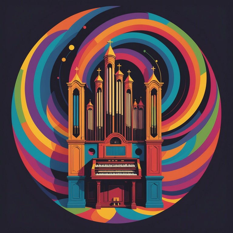 An energetic and uplifting music piece that combines the soul soothing power of gospel music with the mind bending effects of psychedelic soundscapes, featuring a prominent organ that guides the spiritual journey of the listener.