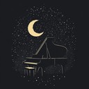 soft piano notes under starlit silence