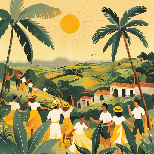 An energetic sertanejo instrumental that evokes the spirit of brazilian countryside dances, highlighting lively guitar rhythms, joyful accordion, and a vibrant beat perfect for celebrations and gatherings under the sun