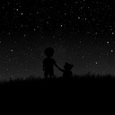 an instrumental capturing child's wistful gaze at stars