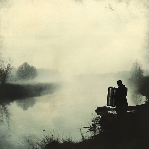 This haunting instrumental explores traditional chalga sounds to convey the profound sense of romantic longing and bittersweet memory. With an accordion leading the melody, supported by a soft, slow paced rhythm, the music gently captures the soul's melancholic search for a lost love. The composition invites listeners into a world drenched in emotional depth, perfect for quiet reflection or a solitary evening.