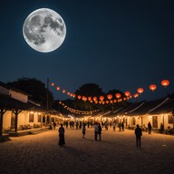 joyful dance under moonlit skies