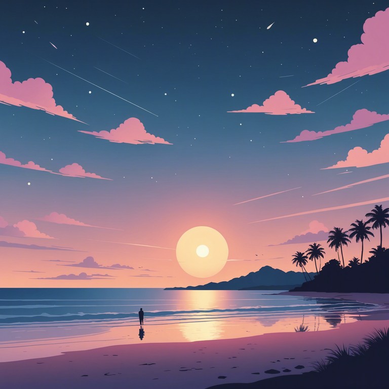 Imagine strolling hand in hand with your loved one along a deserted beach as twilight paints the sky in hues of purple and pink. Soft synthesizer tones underscore the quiet peace of the evening, gradually building a gentle, uplifting progression that reflects the beauty of deep emotional connections.